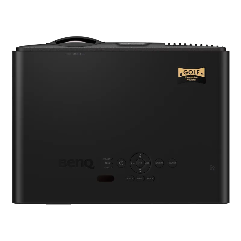 BenQ AK700ST 4000-Lumen 4K Short Throw Laser Golf Simulator Projector - Certified Refurbished top view with controls.