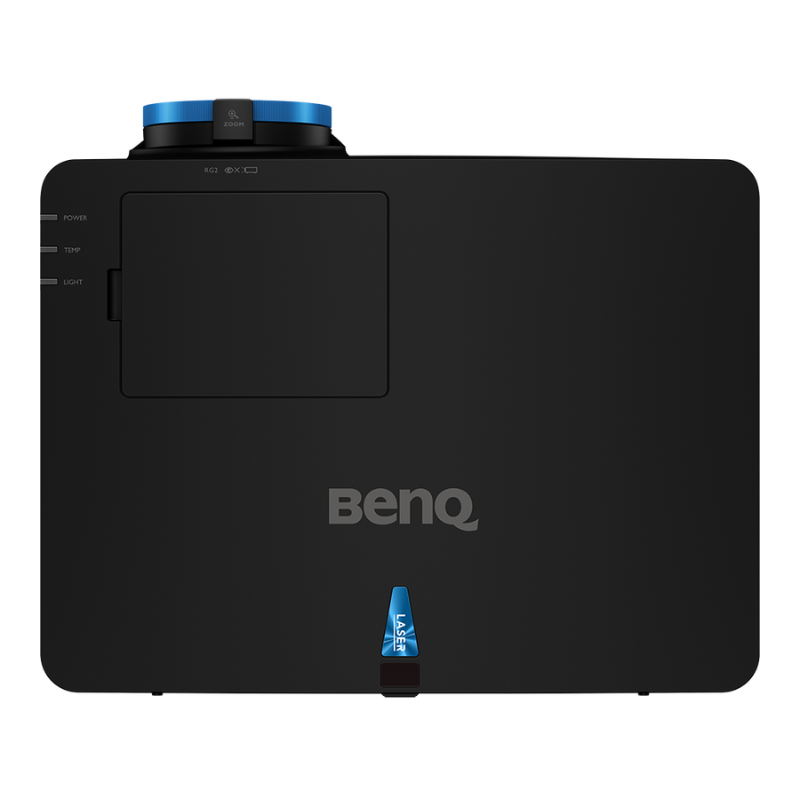 BenQ LK936ST 4K HDR Short Throw Laser Golf Simulator Projector top angle.