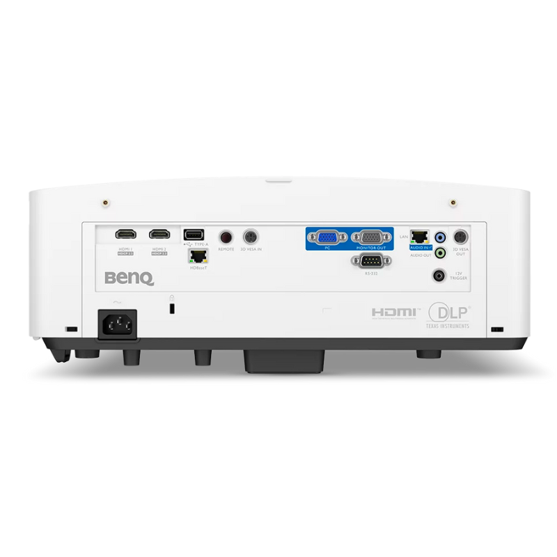 BenQ LU935 6000 Lumens Normal Throw Laser Golf Simulator Projector rear view.