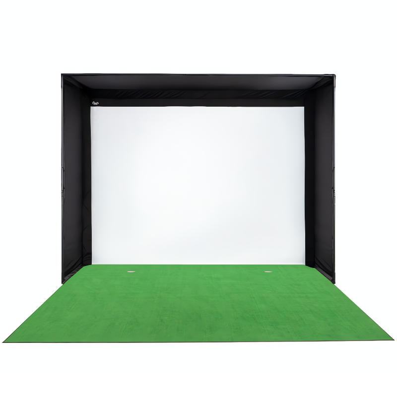 A sample swatch of Big Moss V2 GST Golf Simulator Putting Turf.