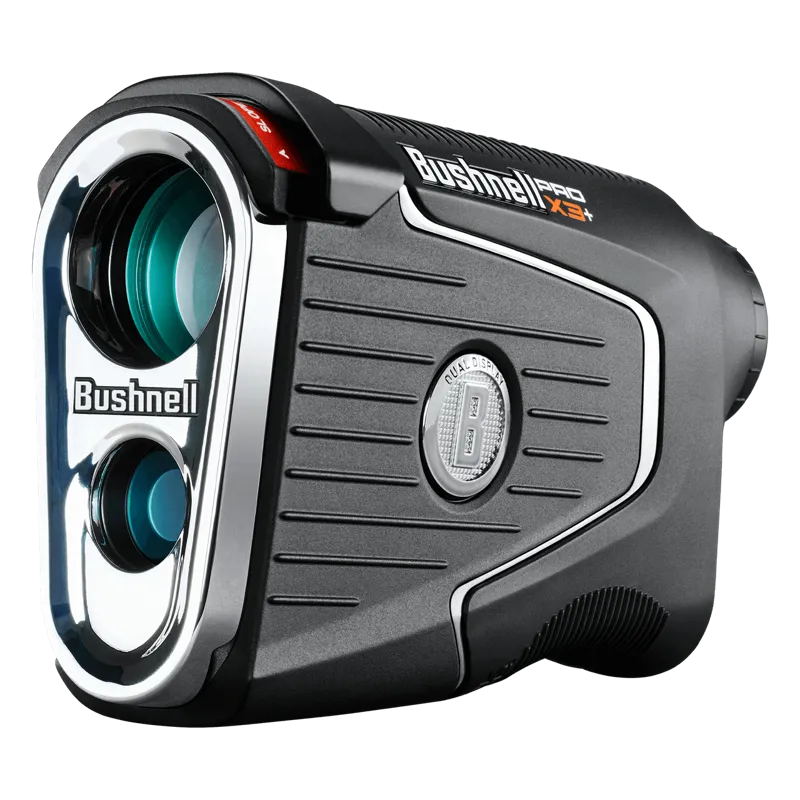 Bushnell Pro X3 Plus LINK hero shot black silver design.