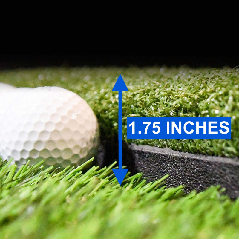 Carl's Place HotShot Golf Hitting Mat with measurement.