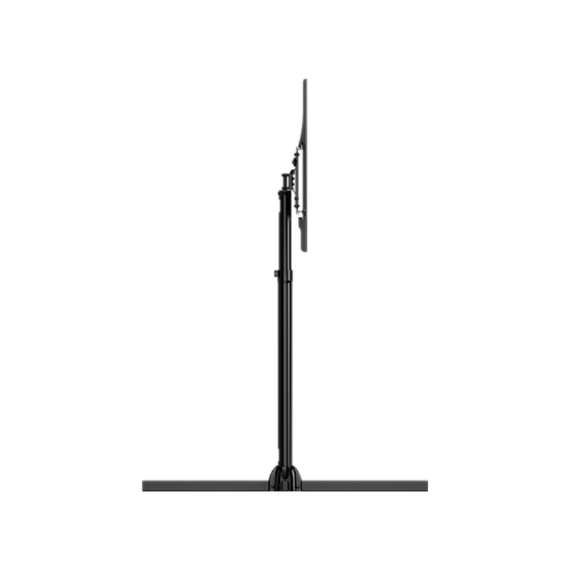 Collapsible Floor Stand for 32" to 75" Displays right side view showing a slim profile of the floor stand.