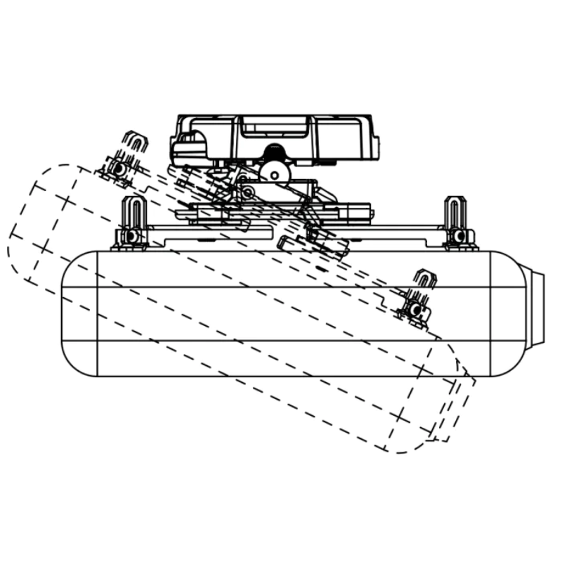 Drop-Mount Projector Mounting Kit tilt.