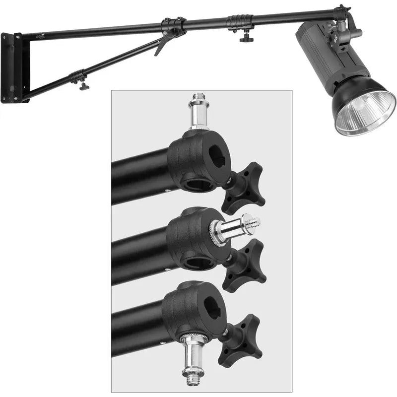 Impact 7 HD Wall Mounted Boom Arm collapsed view.