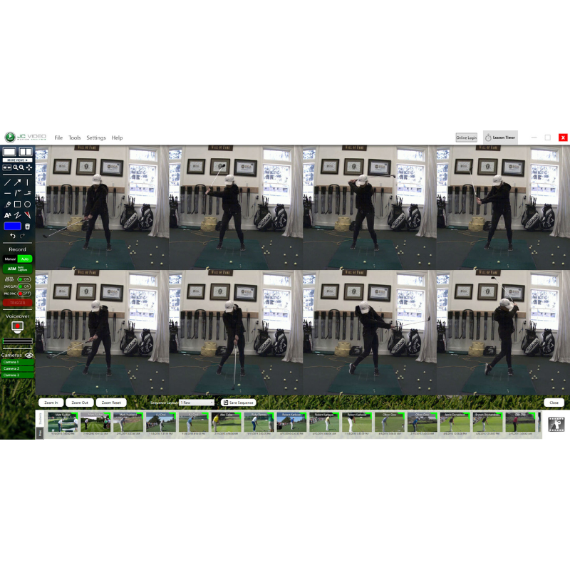 JC Video Digital Mirror Ultimate Software multiple shots.