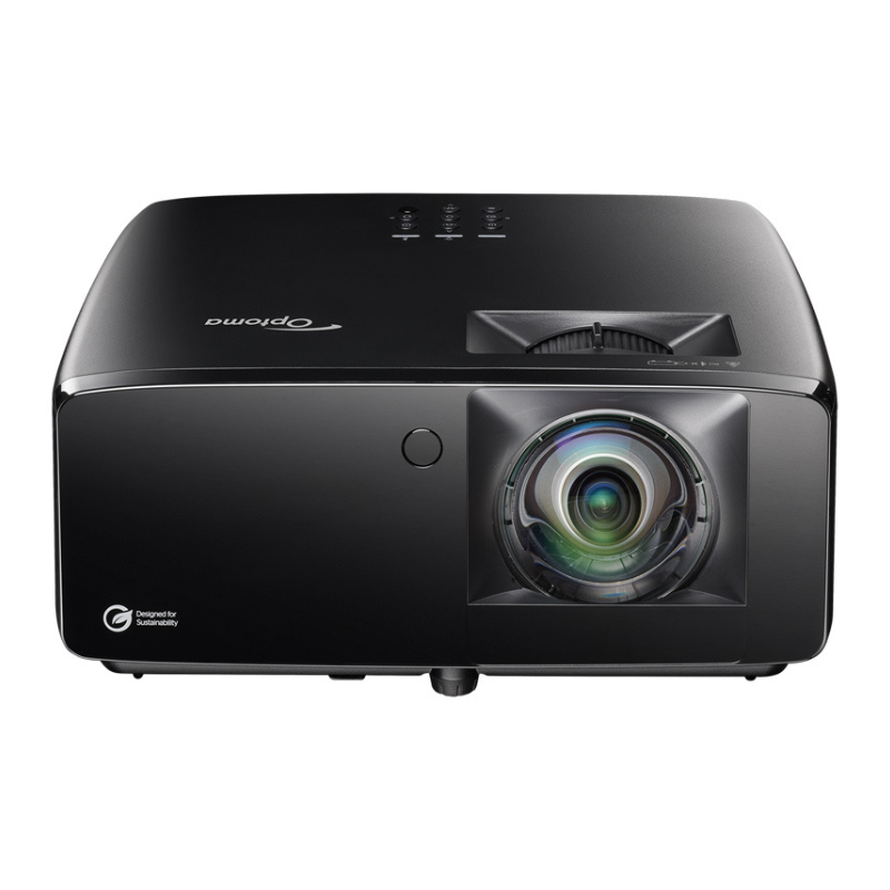 Optoma GT2400HDR 4200-Lumens 1080p Short Throw Golf Simulator Projector front high view.