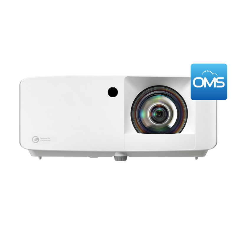 Optoma ZH450ST 4200 Lumens 1080p Short Throw Golf Simulator Projector front view OMS.