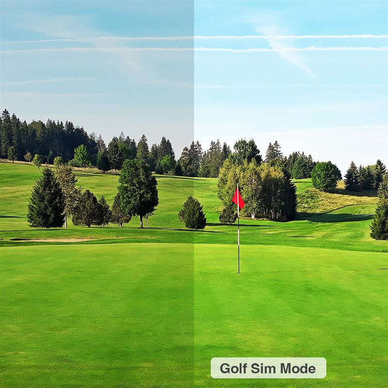Optoma ZK521ST-B 5000-Lumens 4K UHD Short Throw Golf Simulator Projector Golf Sim color mode.