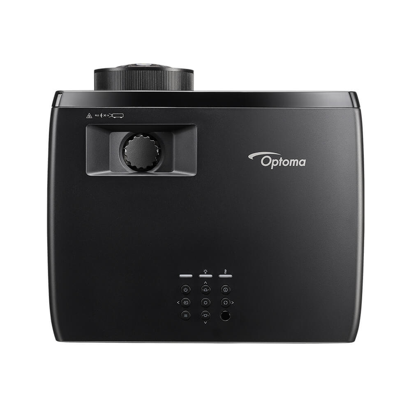 Optoma ZK521ST-B 5000-Lumens 4K UHD Short Throw Golf Simulator Projector top view.