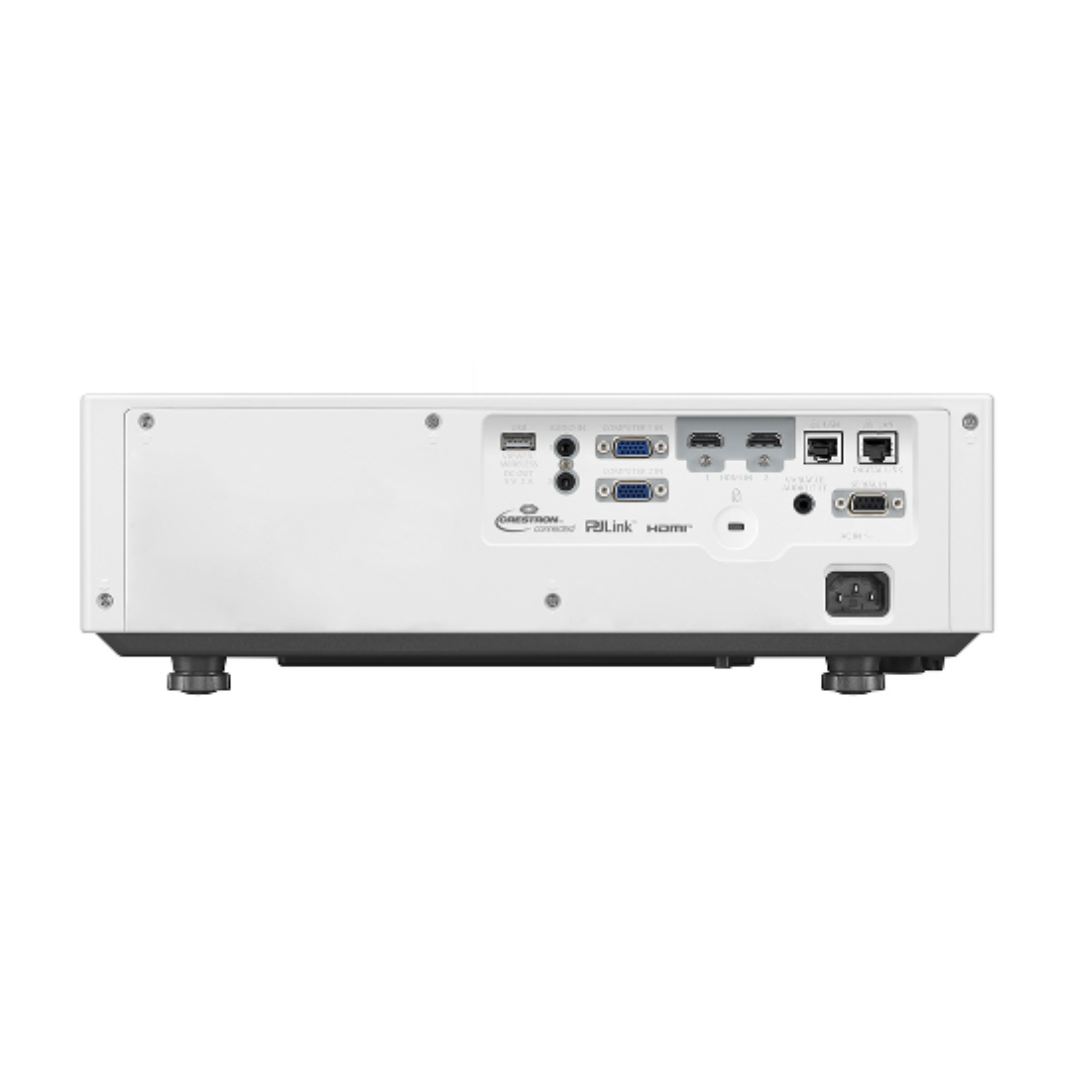 Panasonic PT-VMZ51SU7 5200-Lumen WUXGA Normal Throw Golf Simulator Projector rear view.