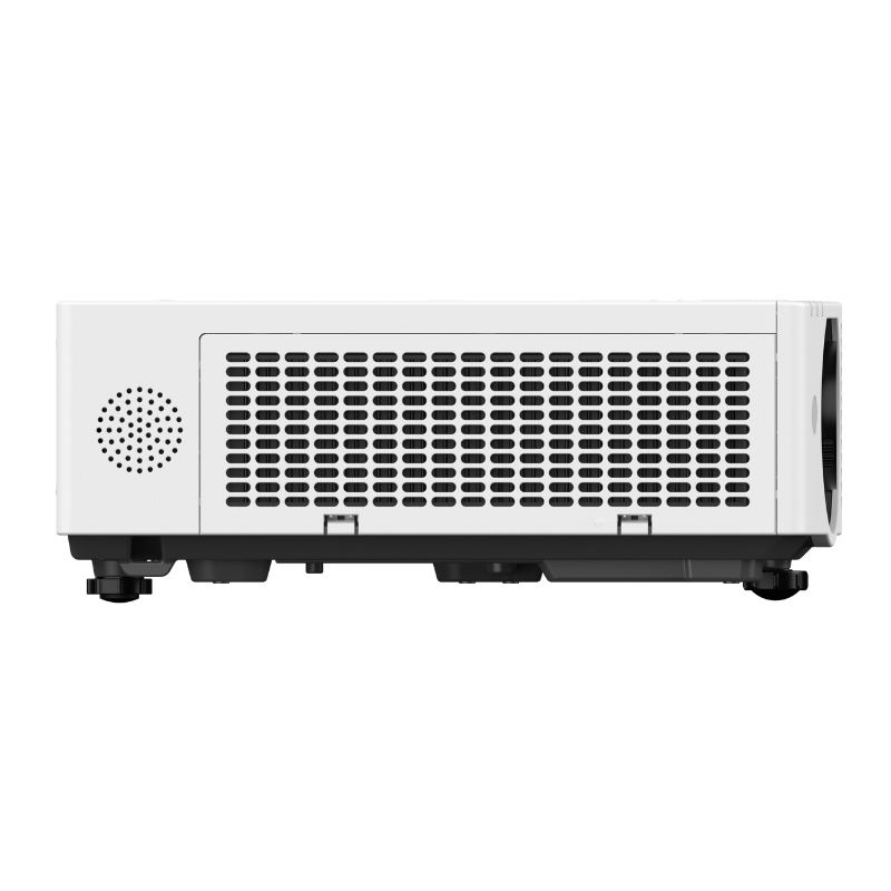 Panasonic PT-VMZ72U7 7300-Lumen WUXGA Normal Throw Golf Simulator Projector left sided view.