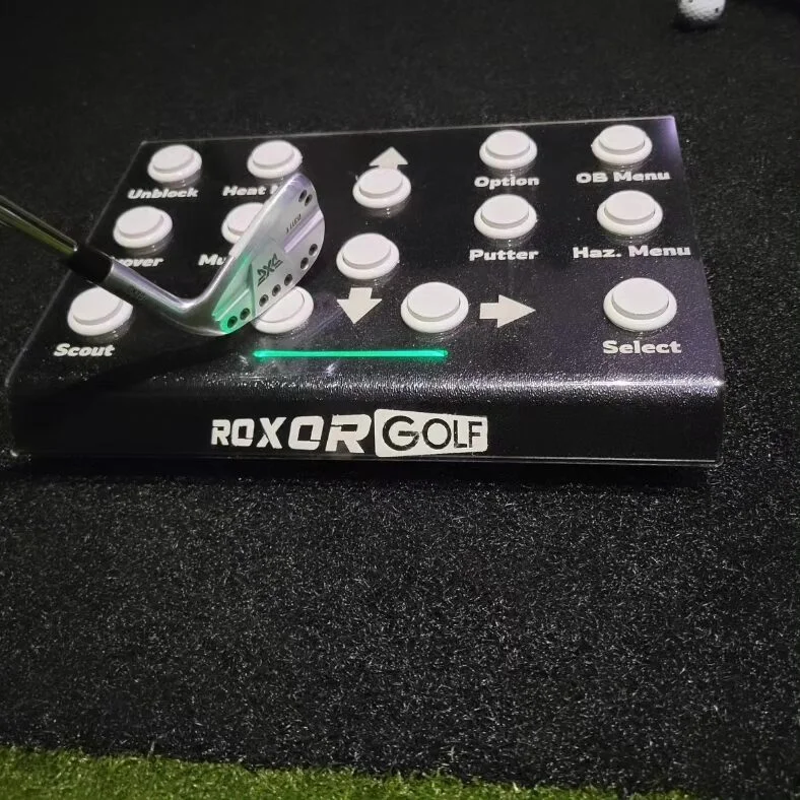 Roxor Golf Rxr 14 Button Control Box top view putter interaction green.