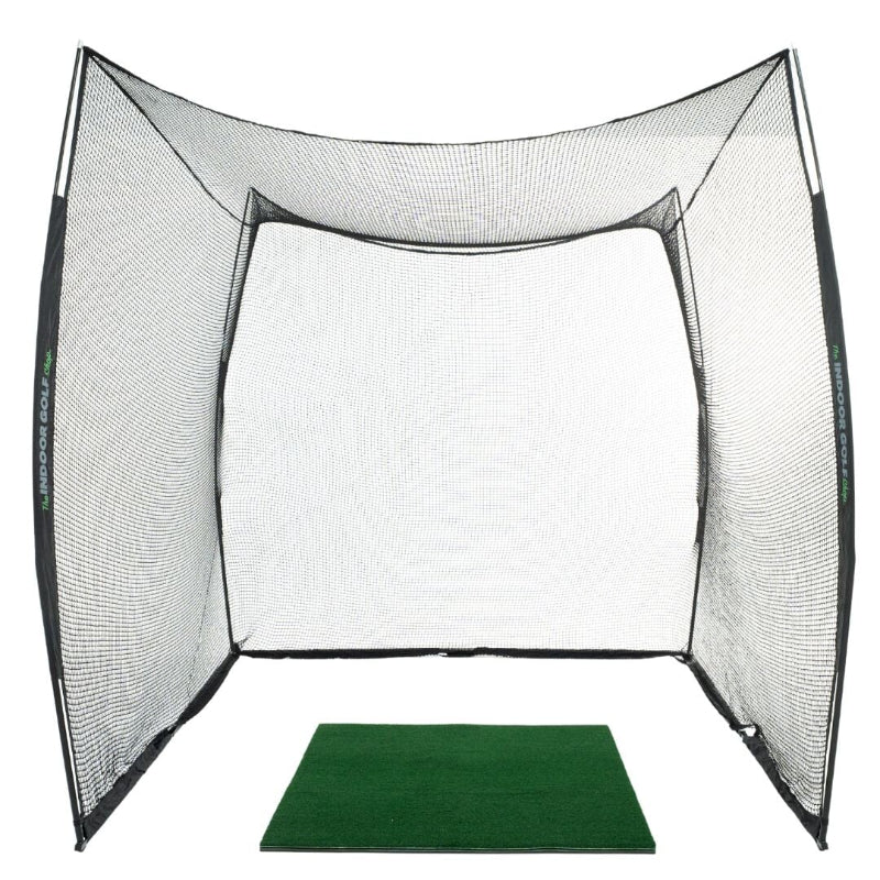 SIG 10x10x10 Square Golf Net with mat.