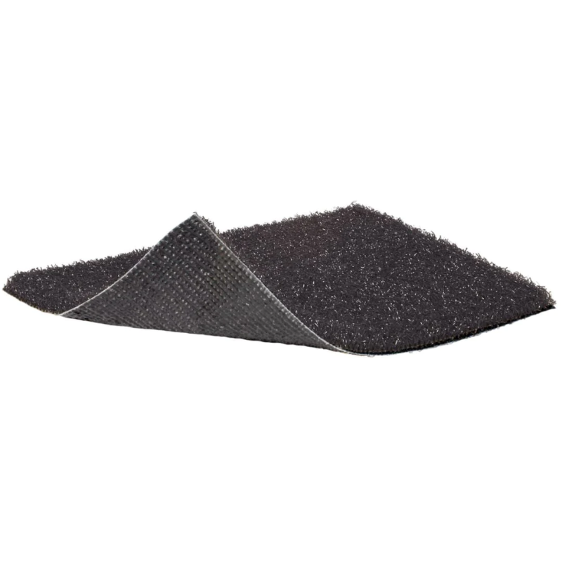 A sample swatch of Bermuda Black Golf Turf.