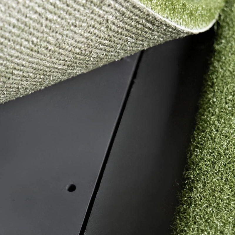SIGPRO Super Softy 4x8 4 Double Sided Golf Mat peeled.