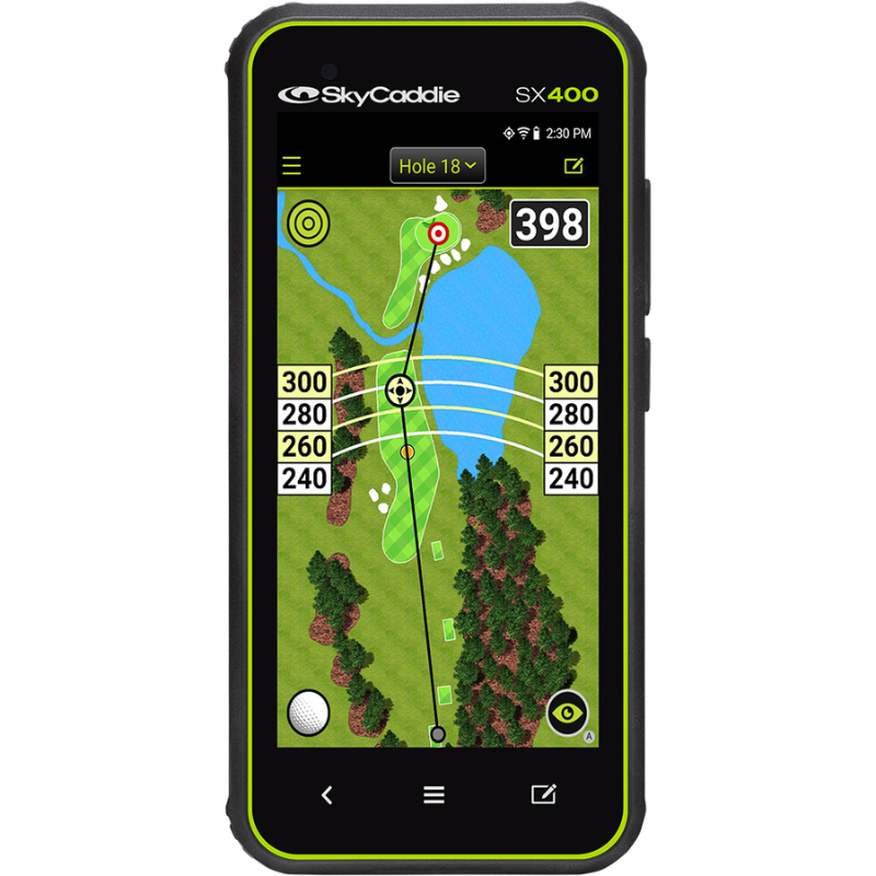SkyCaddie SX400 front view.