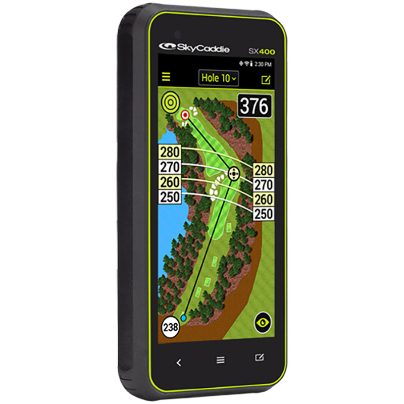 SkyCaddie SX400 left view.