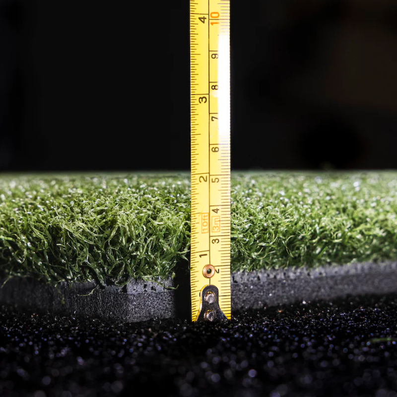 SkyTrak 5x5 Hitting Mat thickness dimensions.
