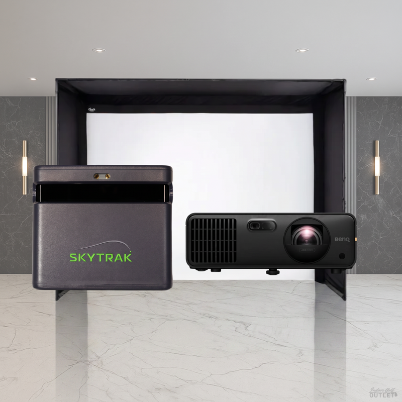 SkyTrak ST MAX DIY Golf Simulator Enclosure Projector Package.