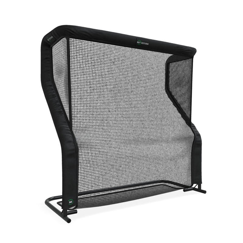 The Net Return Pro Series Golf Net Pro 8 back view black case.