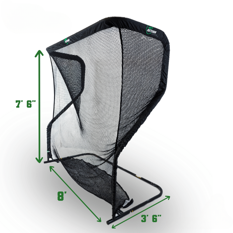 The Net Return Pro Series V2 golf net dimensions.
