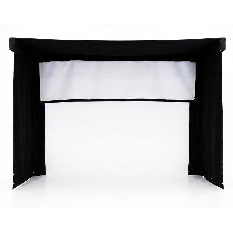 The SportsScreen Vanish LITE Series Golf Simulator Enclosure Vanish LITE 13 front render view.