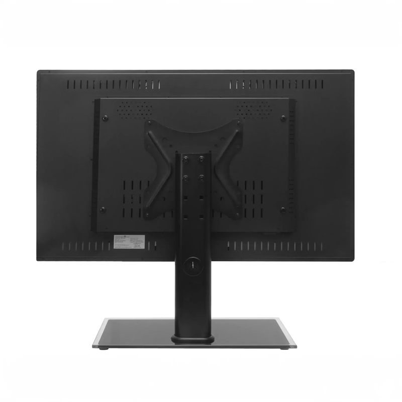 Touch Screen Guru Ultra Series 32" 4K Touch Screen Monitor back view on stand.