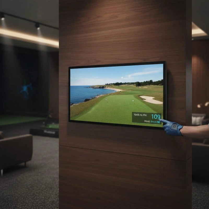 Touch Screen Guru Ultra Series 32" 4K Touch Screen Monitor golf simulator touch control.