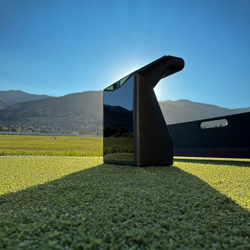 TruGolf LaunchBox Launch Monitor open field view.