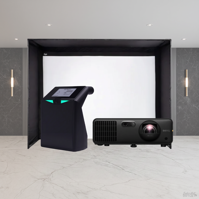 TruGolf LaunchBox DIY Golf Simulator Enclosure Projector Package.