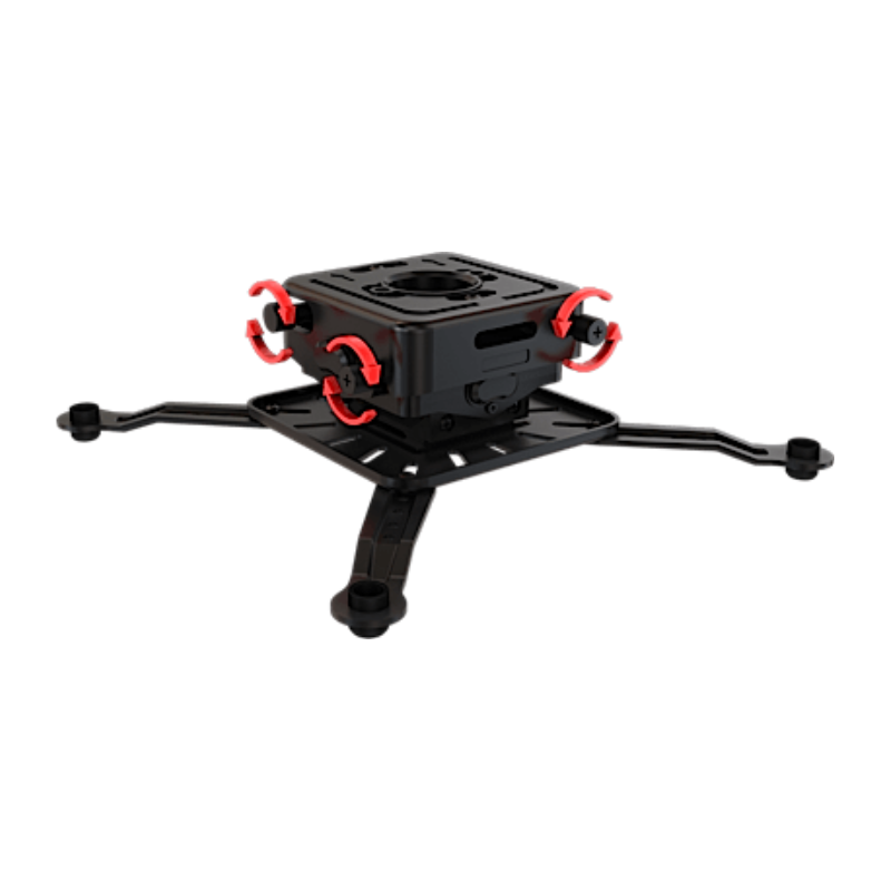Projector Ceiling Flush Mount angled view with red indicators for adjustment knobs.