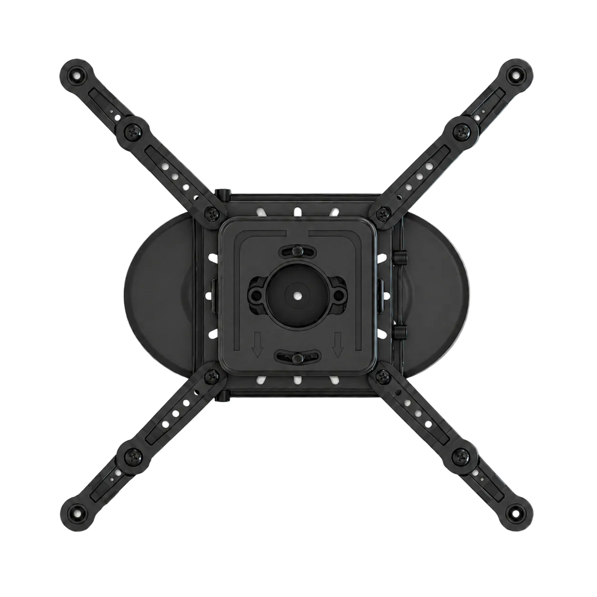 Universal Projector Ceiling Mount with Additional Extenders JR3XL adapter top view.