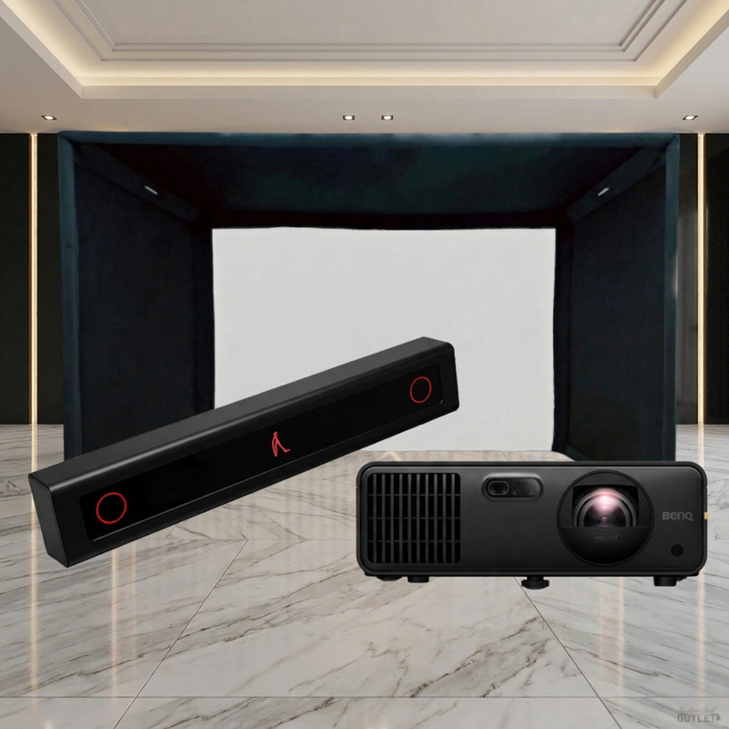 VTrack SIGPRO Commercial Golf Simulator Enclosure Projector Package.